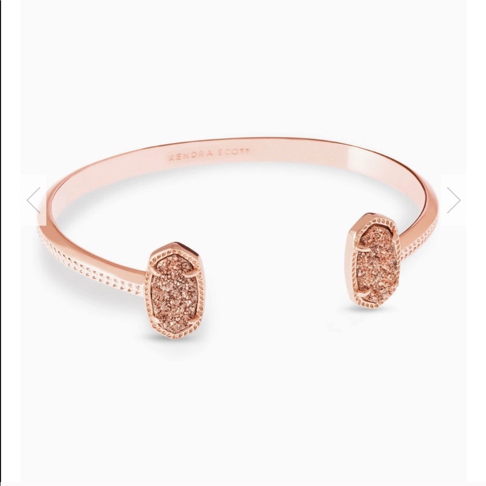 Kendra Scott Drusy Cuff Bracelet in Rose Gold